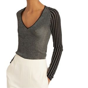 Reiss metallic knit